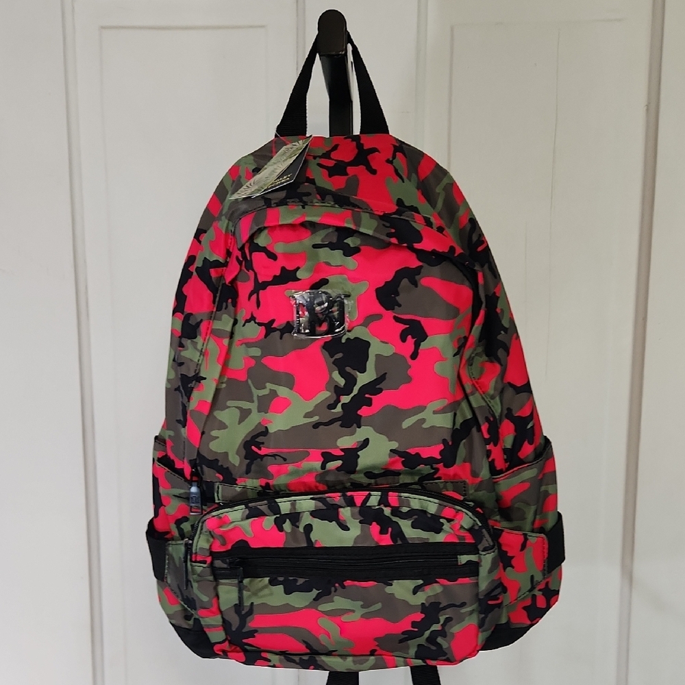 Badgley Mischka Pink and Green Backpack